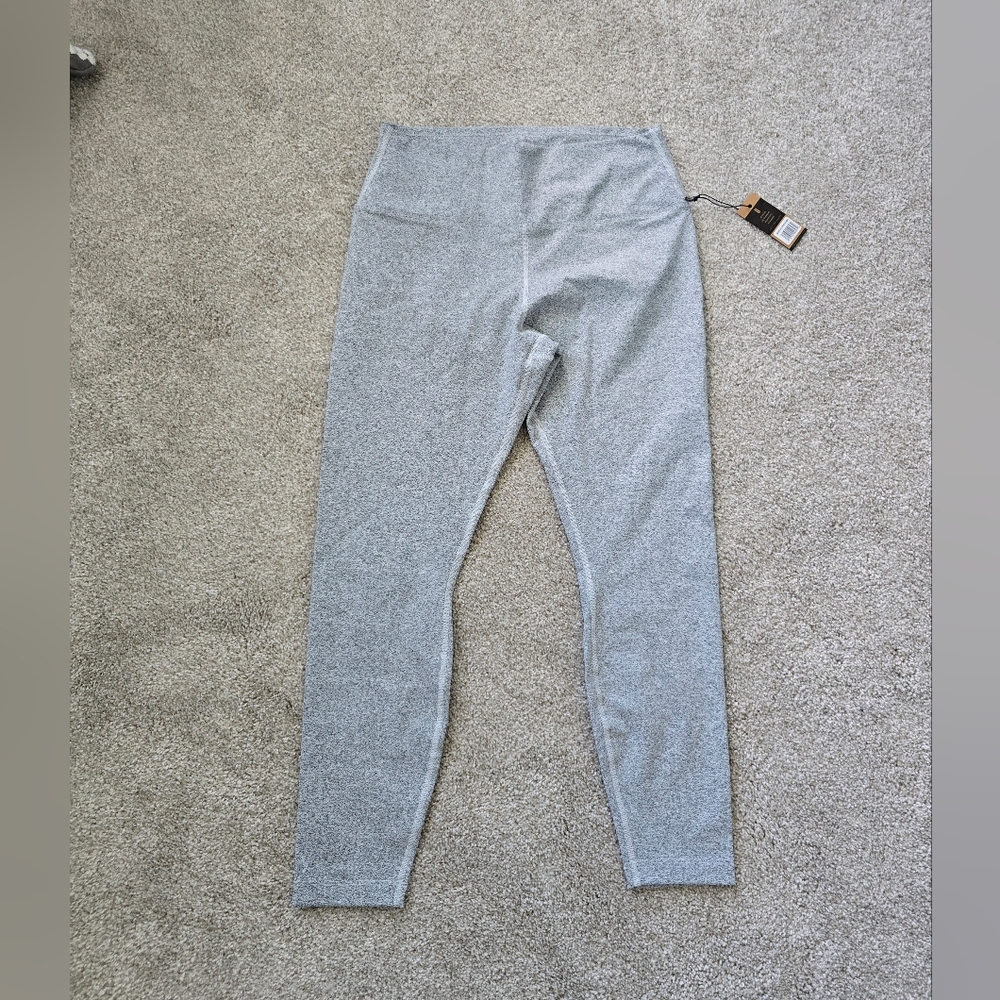 NWT Nobull High-Rise Plush White Heather 28" Tight Leggings Sz XL